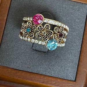 Beautiful Flower multi gem stone ring